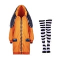 thumbnail image 2 of Disfraz de Yomoduki Runa de Anime japonés para niñas y mujeres, abrigo naranja, sudaderas con capucha, disfraz de Cosplay, 2 of 8