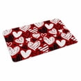 thumbnail image 2 of Red Valentines Door Mat&nbsp;Indoor Outdoor Entrance, Non Slip Small Rug for Kitchen Bathroom Entryway Rug, Black White Love Heart Washable Doormat Floor Mat for Office Home Decor 16x24 Inch, 2 of 8