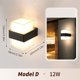 thumbnail image 3 of Lámpara de pared exterior LED impermeable IP66 con sensor de movimiento, iluminación exterior LED, luces de porche, luces de balcón y jardín, lámpara de pared exterior, 3 of 5