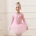 thumbnail image 5 of LYHaoo Classical Ballet Practice Tutu Dress For Girls Dance Recital Performance Elegant Leotard Skirt Outfit For Ballerina Training，Vintage Girls Dress Sizes 3-4 Years Pink, 5 of 7
