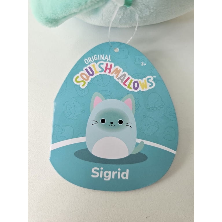 Squishmallow Official Kellyto Sigrid the Teal Cat - 5 Inch Super