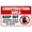 Warning Sign 2, variant on Construction Area Entering Could Result In Injury Warning Sign 8"x12" - Do Not Enter Security Metal Sign for Home Business Outdoor Indoor Street Wall, Safety Caution Decor