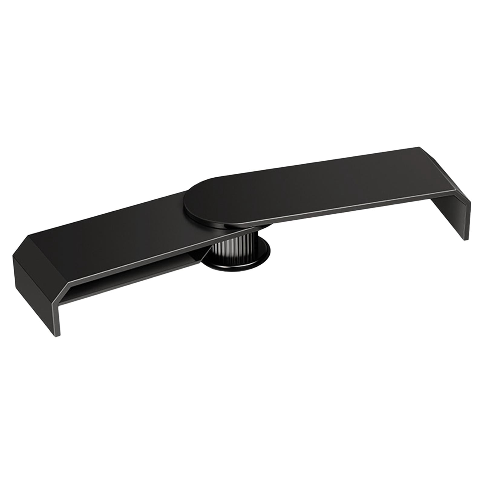 Wzmzjy Double Monitor Stand for Desk Metal Sturdy Monitor Riser with Storage Black