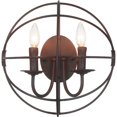 thumbnail image 1 of 2 Light Wall Sconce with Brown finish, 1 of 1