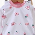 thumbnail image 4 of TOWED22 2 Piece Toddler Baby Girl Boy Fall Winter Clothes Long Sleeve Sweatshirt Tops Elastic Waist Pants Cute Print Outfits Clothing Set(Pink,18-24 M), 4 of 5
