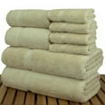 thumbnail image 3 of Luxury Hotel & Spa Quality, Highly Absorbent 100% Turkish Cotton, 750+ GSM, Eco Friendly Towel, Bathroom and Kitchen Dobby Border Towels, 2 Bath Towel, 2 Hand Towel, 4 Washcloths (8 Piece, Beige), 3 of 3
