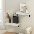 thumbnail image 6 of Furinno TANNA 15-Inch Wall Mounted Floating Display Shelves in White Set of 2, 6 of 6