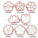 thumbnail image 3 of Set de cortadores de galletas de flores para el día de San Valentín | 10 Moldes de plástico para hornear | Formas variadas | Herramientas de fondant de caramelo de pastelería reutilizables seguras y, 3 of 9