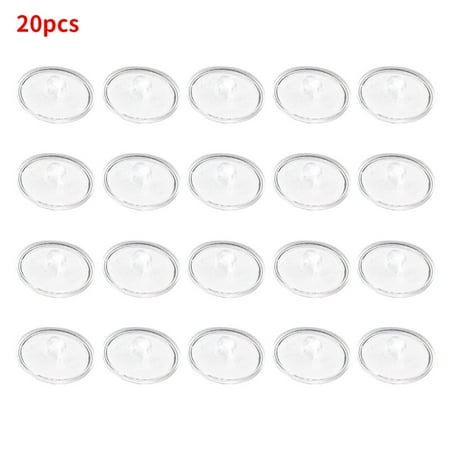 

JUNWELL 20pcs Hangers Plastic 5kg Ceiling Suction Hooks Self Adhesive Hanging Hooks for Home Shop