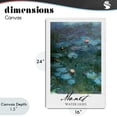 thumbnail image 4 of Stupell Industries Transitional Monet Water Lilies Canvas Art, 16 x 24, by Vintage Hustle, 4 of 8