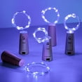 thumbnail image 2 of Cadena de luces Aluan para botellas de vino, paquete de 10 unidades, 20 LED, color blanco frío, 2 of 7