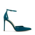 thumbnail image 2 of Steve Madden Valid Teal Patent Ankle Strap Pointed Toe Stiletto Heeled Pumps (Teal Patent, 6.5), 2 of 9