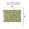 thumbnail image 4 of Home Weavers Bell Flower Collection Bathroom Rug 100% Cotton Tufted Bath Rugs, Soft Absorbent Bath Rugs, Non-Slip Bath Mats, Machine Washable, Bath Mats for Bathroom Floor, 17"x24" Rectangle, Green, 4 of 9