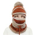 thumbnail image 2 of Yirtree Fleece Lined Womens Beanie Knit Hat, Winter Scarf Mask Set,Girls Warm Hat Earmuffs Cap with Pom, 2 of 8