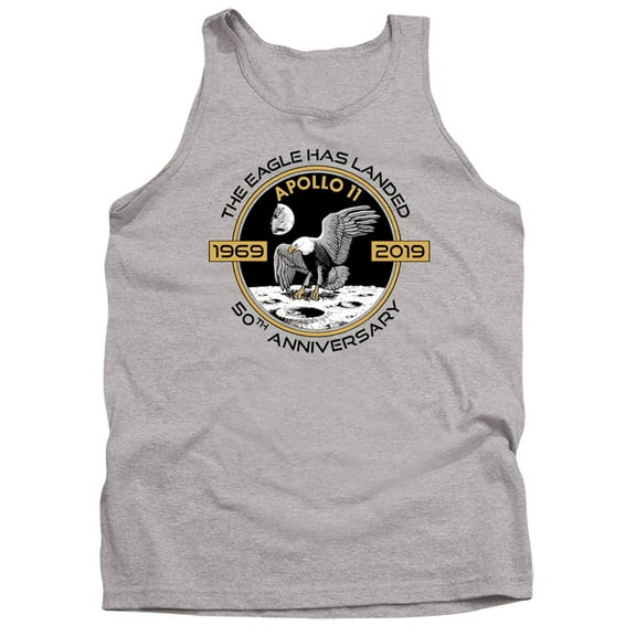 Nasa Apollo Circle 50Th Adult Tank Top Athletic Heather