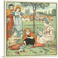 thumbnail image 1 of ARTCANVAS Wooden Letters Canvas Art Print by Walter Crane - Size: 12" x 12" (0.75" Deep), 1 of 9