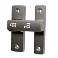 thumbnail image 4 of Pestillo de cerradura de puerta de granero, hebilla de puerta luminosa de 180 degree, aleación de zinc resistente para protección Gris, 4 of 8