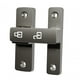 thumbnail image 4 of Cerradura de puerta de granero con pestillo de seguridad de 180 degree, luminosa, con tornillos, de aleación de zinc resistente para Gris, 4 of 9