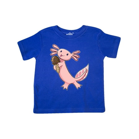 

Inktastic Cute Axolotl Eating Ice Cream Gift Toddler Boy or Toddler Girl T-Shirt