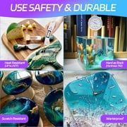 Omewoold Epoxy Resin, 1 Gallon Crystal Clear Epoxy Resin Kit Casting Resin for Art Coating Casting Jewelry DIY River Table Countertop Tumbler Wood Canvas