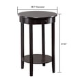 thumbnail image 3 of Veryke Side Table, Round Tea Table with Drawer, Small Coffee Table for Living Room, Brown, 3 of 7