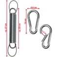 thumbnail image 3 of Muelle de suspensión de acero, gancho de 150 kg, hamaca, silla, cuerda colgante, seguridad, dos mosquetones, 3 of 4