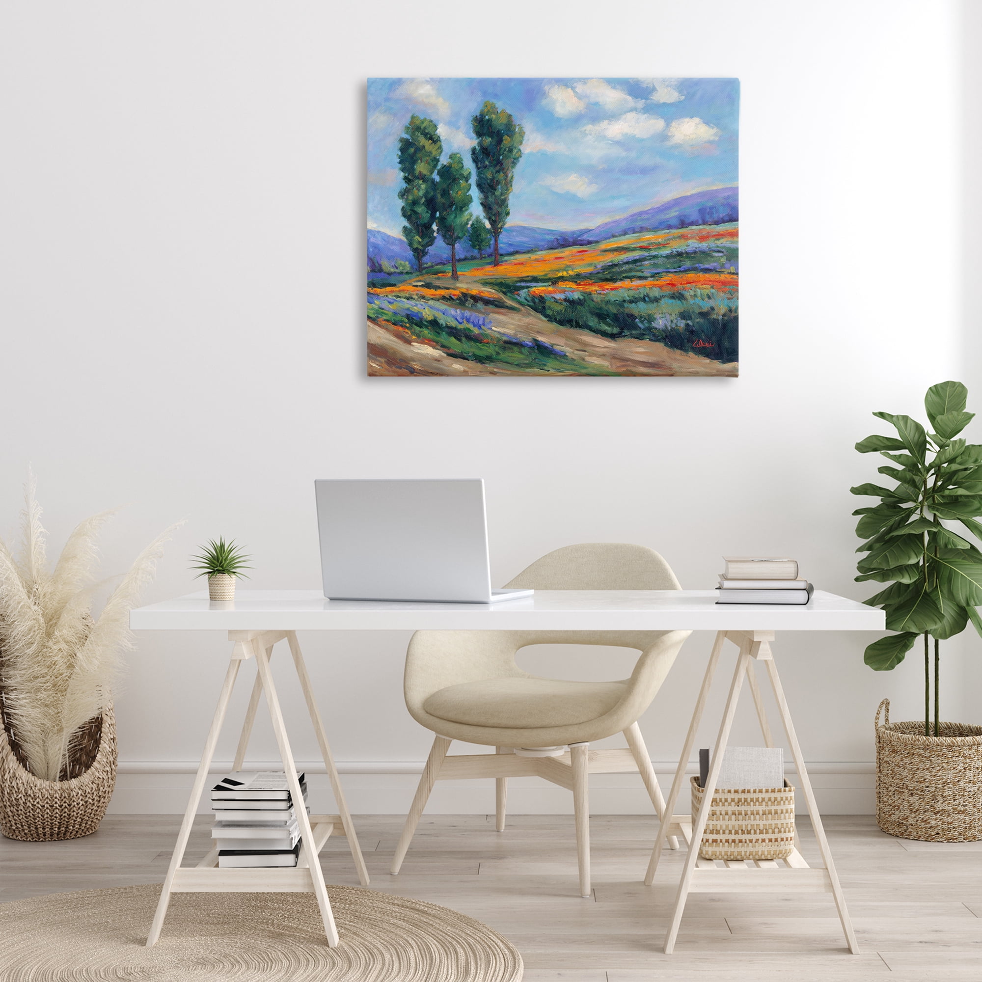 Stupell Industries Rolling Hills Traditional Landscape Landscape & Nature Painting Wrapped Canvas Art Print Wall Art, 40 x 30