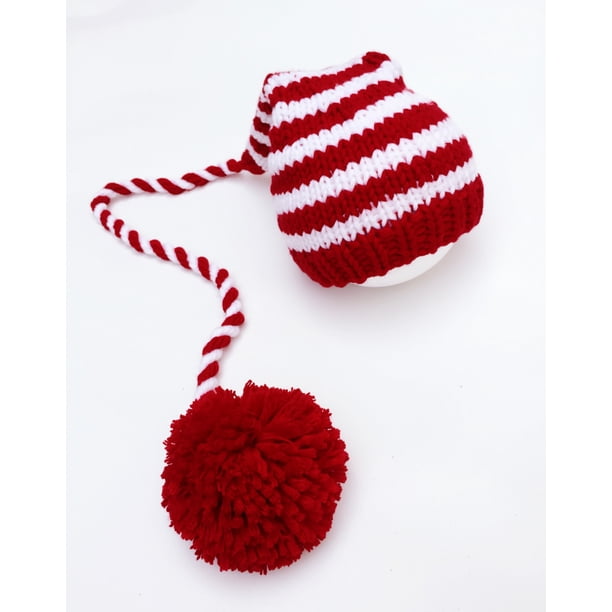 Jinsinto Baby Christmas Elf Long Tail Crochet Beanie Knit  display picture 1
