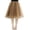 Brown, variant on MIXUE Skirts For Women Summer Solid Color Mesh High Waist Layered Party Casual Beach Skirt Outwear,Gray,L
