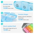 thumbnail image 5 of Oazouf Weekly Pill Organizer 4 Times a Day, Portable Travel Daily Pill Box with 28 Large Compartments for Pills Vitamin Fish Oil Supplements, 5 of 9