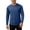 Blue, variant on SUYIDA Men's UPF Sun Protection Top, Long Sleeve Breathable Casual Tee, Outdoor Athletic Performance Shirt