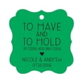 thumbnail image 1 of Darling Souvenir Custom Bonbonniere Gift Tags To Have and To Hold In Case You Get Cold Wedding Party Favor Hang Tags-Green-100 Tags, 1 of 1