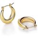 thumbnail image 1 of Pendientes de aro de oro grueso para mujer, bonitos pendientes hipoalergénicos de moda, regalo de joyería minimalista, 1 of 4