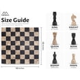 thumbnail image 2 of Elborse Marble Chess Set 12 inches Black and Coral with 32 Chess Pieces and 2 Extra Queens, Board Games for Adults, Luxury Chess Board., 2 of 7