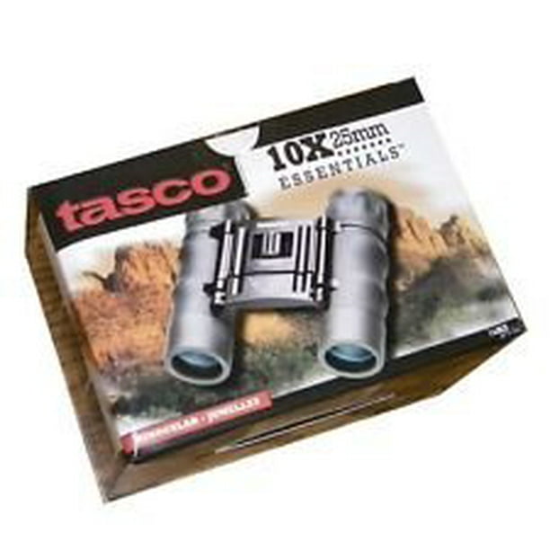 Tasco 10x25mm Essentials Binocular w/ Rubber folddown eyecups