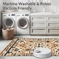 thumbnail image 5 of ODIKA 6'x9' Machine Washable Non-Slip Area Rug, Inspired Geometric Accent High Traffic Rug, Beige, 126188, 5 of 7