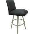 thumbnail image 3 of Swivel Metal Counter Stool Sommerville 26" Seat - Gray Vinyl - Beige, 3 of 4