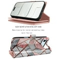 thumbnail image 5 of Tekcoo for iPhone 17 Air Case Wallet with ID Credit Card Holder for Women Men, Detachable Magnetic PU Leather Flip Wallet Phone Case for iphone 17 Air 6.5" with Strap Kickstand Cover, Marble, 5 of 7