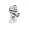 Triton Products® LocHook 1" Single Rod 90-Degree Bend 3/16"D Zinc Plated Steel Pegboard Hook for LocBoard, 5pk