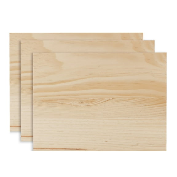 FOGGY BOTTOM WOODWORKS 0.69 X 12 X 16 EDGE GLUED PINE, 3-PACK FOR ARTS, CRAFTS AND WOODWORKING