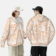 thumbnail image 6 of Kll Geese And Flower Print Men'S Women’s Upf 50+ Sun Protection Outdoor Hoodie Jacket Long Sleeve Fishing Hiking Performance Shirt- Large, 6 of 8