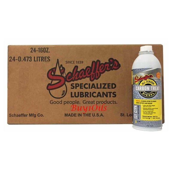 Schaeffer's Carbon Treat Premium All Season Diesel Fuel Additive | (24) 1 Pint Cans