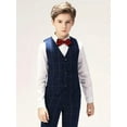 thumbnail image 4 of Wehilion Boys' Suits Slim Fit with Adjustable Waist, Boys Formal Suit Set Colorful Suit, Boys Tuxedo Suit 5PCS, 4 of 5