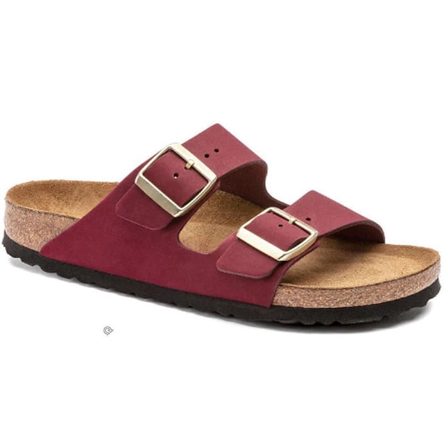 Cork Bottom Sandals Genuine Leather Double Breasted Flip Flops Retro For Men And Women-Vinsniv