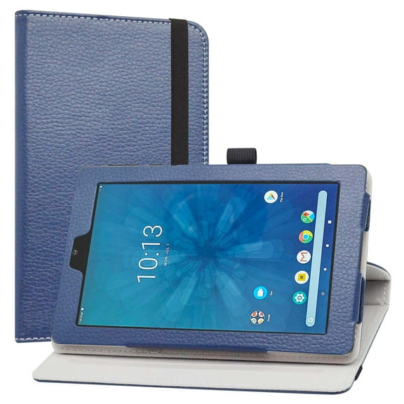 Labanema Compatible with Onn 7 Case 2022 Model,Degree Rotation Stand PU With Cute Pattern for Onn 7 inch (2022 Model:100071481) Case (Not Fit Onn 8 inch / Onn 10 inch),Blue