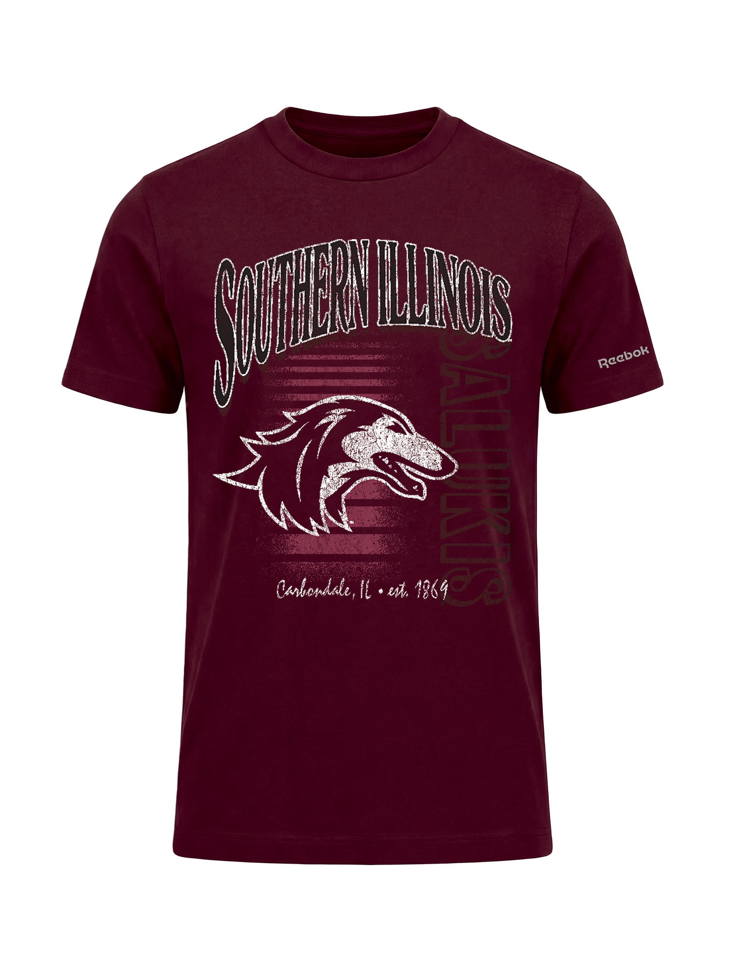Southern Illinois Salukis Reebok Mens Crew Neck Short Sleeve T-Shirt