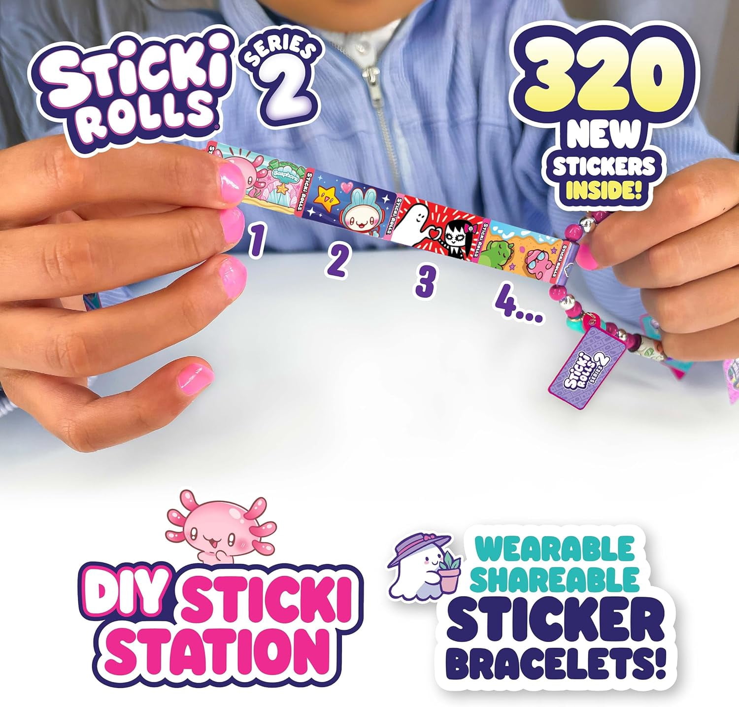 Sticki Rolls Station SERIES 2 Sticki Book Set for Girl