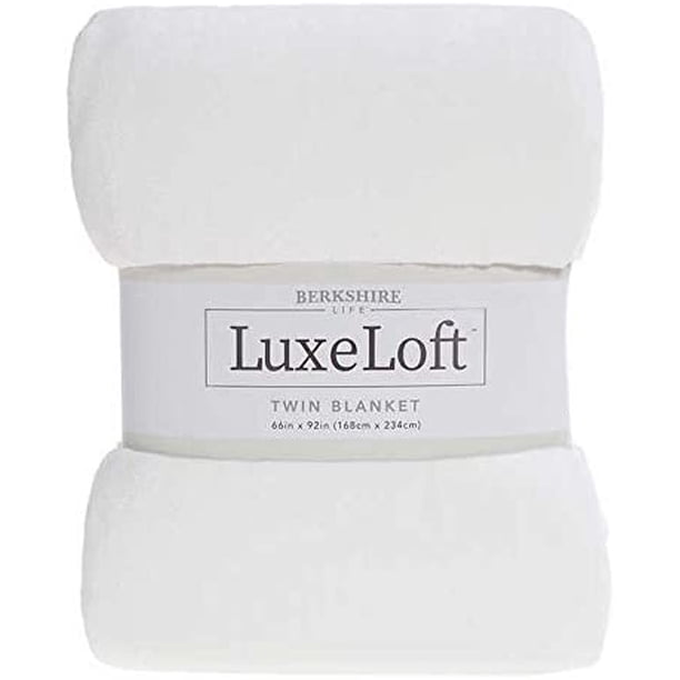 Berkshire Life LuxeLoft Twin Blanket White