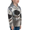 thumbnail image 5 of Kdxio Smiling Polar Bear Pattern Kids Boys Girls Zip Up Hoodie 3D Printed Hooded Sweatshirt Hoody Coat with Pocket 7-12 Y-Medium, 5 of 6