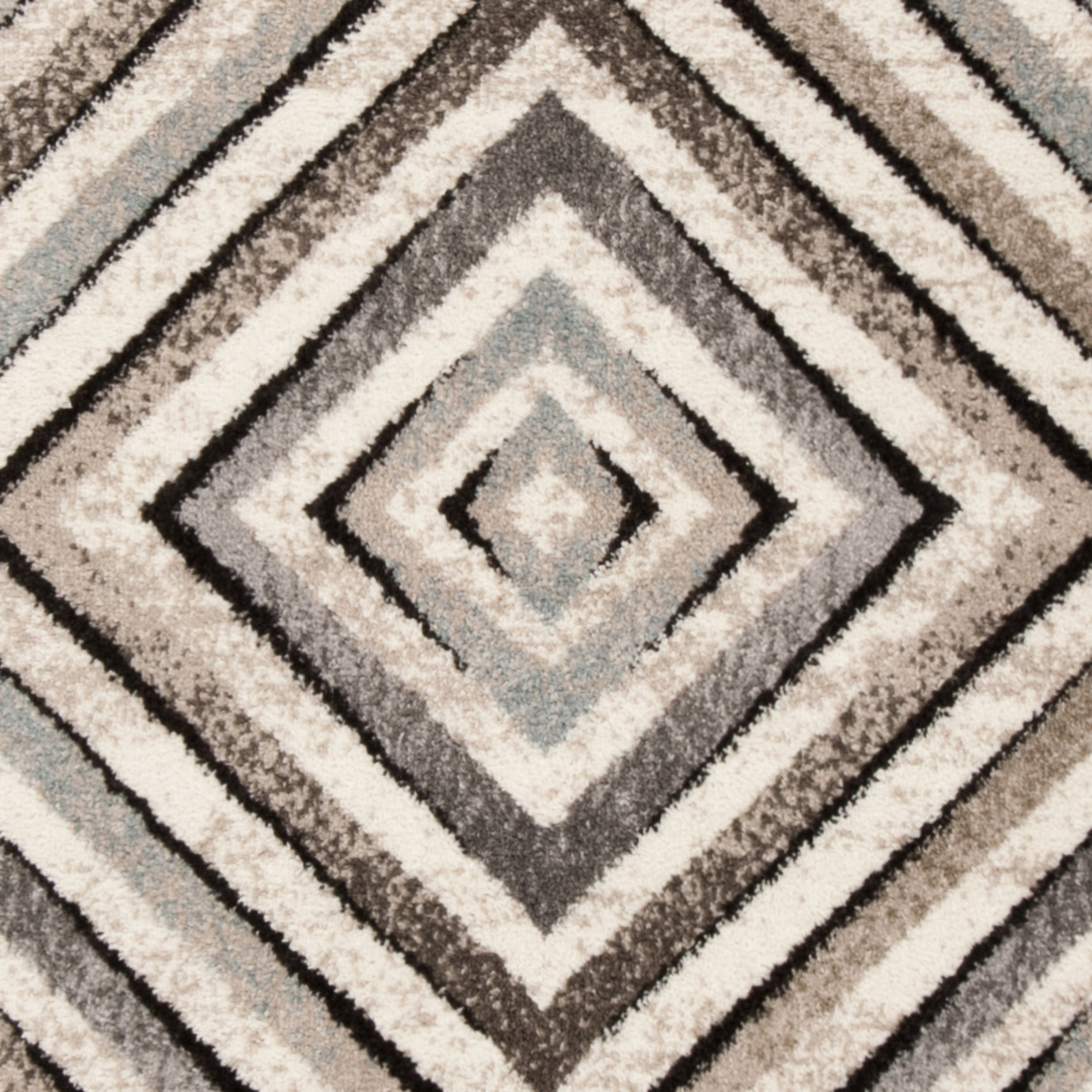 SAFAVIEH Amsterdam Rebeca Geometric Diamonds Area Rug, Cream/Beige, 4' x 6'